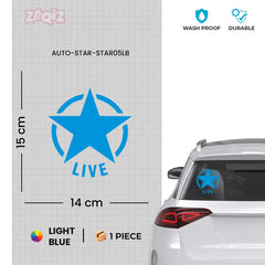 Zaqiz Stickers – Retro Wing Star Logo Decals