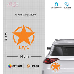 Zaqiz Stickers – Retro Wing Star Logo Decals
