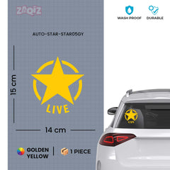 Zaqiz Stickers – Retro Wing Star Logo Decals
