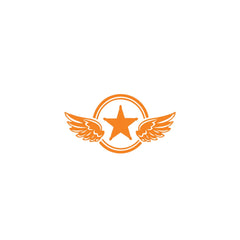 Zaqiz Stickers – Bold Star with Wings Vehicle Stickers