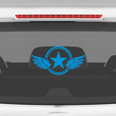 Zaqiz Stickers – Bold Star with Wings Vehicle Stickers