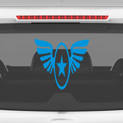 Zaqiz Stickers – Aviation Style Winged Star Emblems