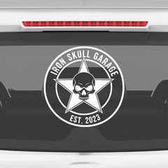 Zaqiz Stickers – Bold Star Skull Garage Decals