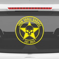 Zaqiz Stickers – Bold Star Skull Garage Decals
