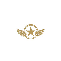 Zaqiz Stickers – Bold Star with Wings Vehicle Stickers