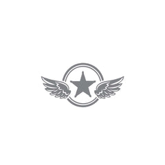 Zaqiz Stickers – Bold Star with Wings Vehicle Stickers