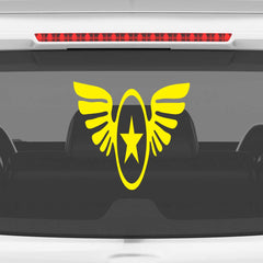 Zaqiz Stickers – Aviation Style Winged Star Emblems