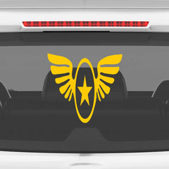 Zaqiz Stickers – Aviation Style Winged Star Emblems