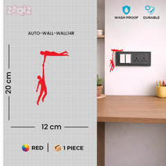 Helping Hands Switch Board Sticker Creative Wall Decor Decal