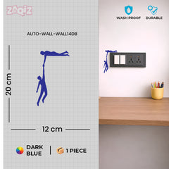 Helping Hands Switch Board Sticker Creative Wall Decor Decal