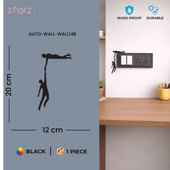 Helping Hands Switch Board Sticker Creative Wall Decor Decal