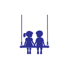 Cute Kids Hanging Swing Switch Board Decoration Sticker