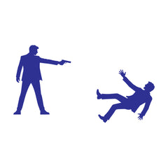 Action Hero Switch Board Sticker Creative Wall Decor Decal