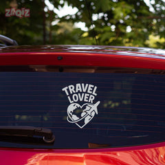 zaqiz Travel Lover Sticker – Explore the World with Heart