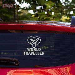 zaqiz World Traveller Sticker – Fly with Passion