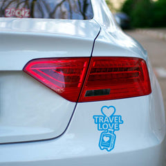 zaqiz Travel Love Sticker – Journey with Heart