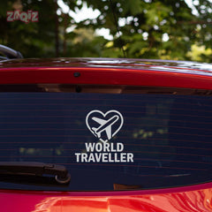 zaqiz World Traveller Sticker – Fly with Passion