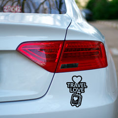 zaqiz Travel Love Sticker – Journey with Heart