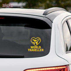 zaqiz World Traveller Sticker – Fly with Passion