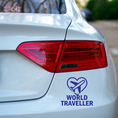 zaqiz World Traveller Sticker – Fly with Passion