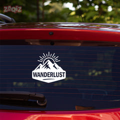 zaqiz Wanderlust Sticker – Adventure in Every Horizon