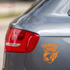 zaqiz Travel Lover Sticker – Explore the World with Heart