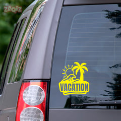 zaqiz Vacation Sticker – Tropical Escape Vibes