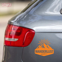 zaqiz Wanderlust Sticker – Adventure in Every Horizon