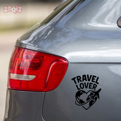 zaqiz Travel Lover Sticker – Explore the World with Heart