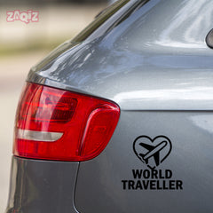 zaqiz World Traveller Sticker – Fly with Passion