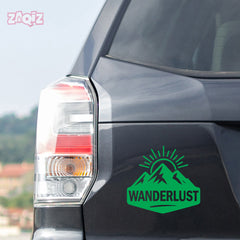 zaqiz Wanderlust Sticker – Adventure in Every Horizon