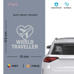 zaqiz World Traveller Sticker – Fly with Passion