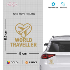 zaqiz World Traveller Sticker – Fly with Passion
