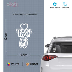 zaqiz Travel Love Sticker – Journey with Heart