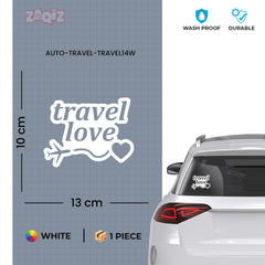 zaqiz Travel Love Sticker – Wanderlust in Style