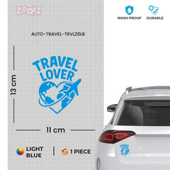 zaqiz Travel Lover Sticker – Explore the World with Heart
