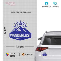 zaqiz Wanderlust Sticker – Adventure in Every Horizon