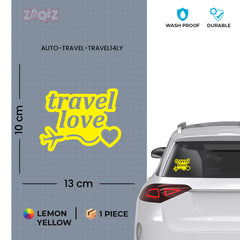 zaqiz Travel Love Sticker – Wanderlust in Style