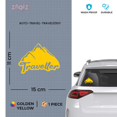 Stylish Globe Trotter Decal for Vehicles