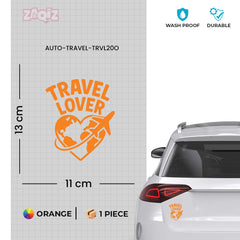 zaqiz Travel Lover Sticker – Explore the World with Heart