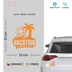 zaqiz Vacation Sticker – Tropical Escape Vibes
