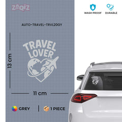 zaqiz Travel Lover Sticker – Explore the World with Heart
