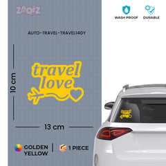 zaqiz Travel Love Sticker – Wanderlust in Style