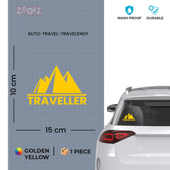 Traveller Life Badge for Bikes and Cars