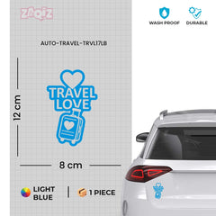 zaqiz Travel Love Sticker – Journey with Heart