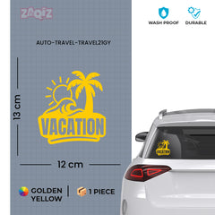 zaqiz Vacation Sticker – Tropical Escape Vibes