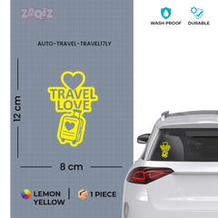 zaqiz Travel Love Sticker – Journey with Heart