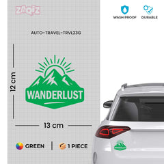zaqiz Wanderlust Sticker – Adventure in Every Horizon