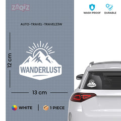 zaqiz Wanderlust Sticker – Adventure in Every Horizon