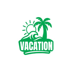 zaqiz Vacation Sticker – Tropical Escape Vibes